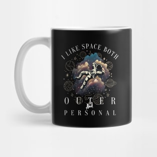 i like space both outer and personal Mug